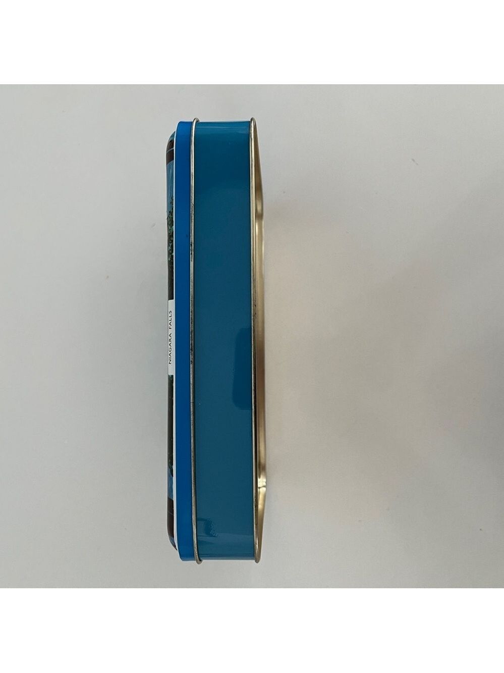 VINTAGE Riley's Toffee Niagara Falls Rectangular Tin Decor Storage Landmarks - Picture 15 of 17